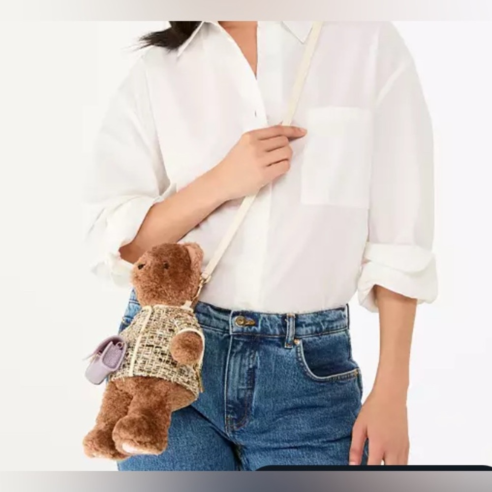 Brown Teddy Bear with Tweed Jacket bag